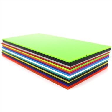 Folhas de plexiglass acrílico coloridos